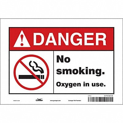 Safety Sign 7 inx10 in Vinyl
