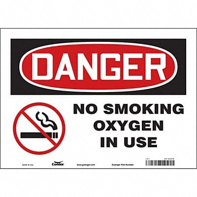Safety Sign 10 in x 14 in Vinyl
