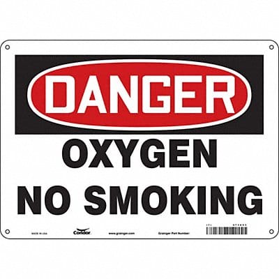 Safety Sign 10 in x 14 in Polyethylene