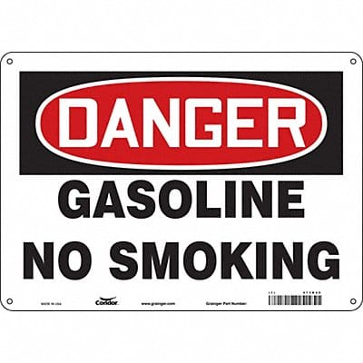 Safety Sign 10 in x 14 in Polyethylene