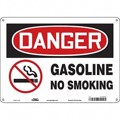 Safety Sign 10 inx14 in Polyethylene