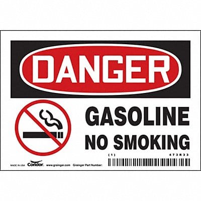 Safety Sign 3 1/2 inx5 in Vinyl