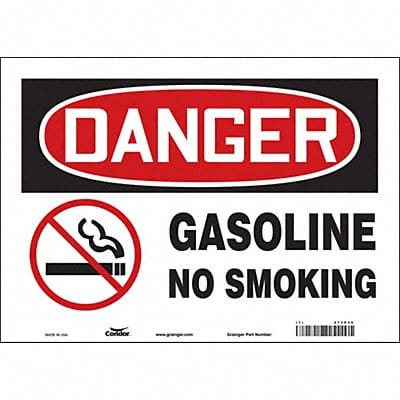 Safety Sign 10 inx14 in Vinyl
