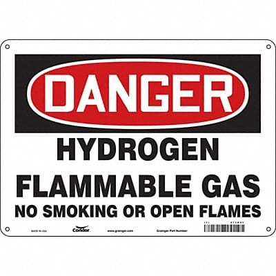 Safety Sign 10 in x 14 in Polyethylene