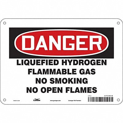Safety Sign 7 in x 10 in Aluminum
