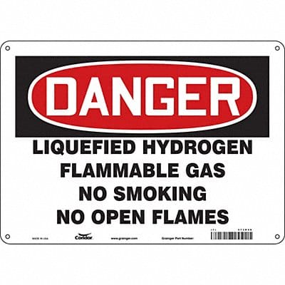 Safety Sign 10 in x 14 in Polyethylene