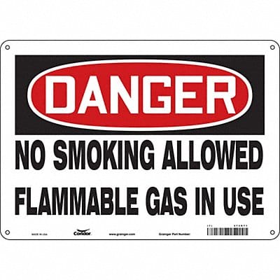 Safety Sign 10 inx14 in Aluminum