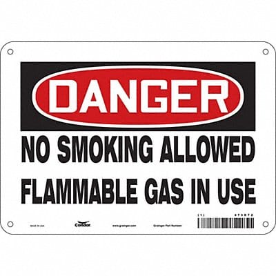 Safety Sign 7 in x 10 in Polyethylene