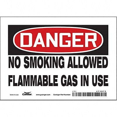 Safety Sign 5 in x 7 in Vinyl