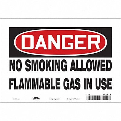 Safety Sign 7 inx10 in Vinyl