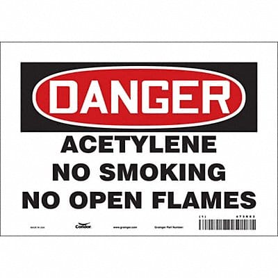 Safety Sign 7 inx10 in Vinyl
