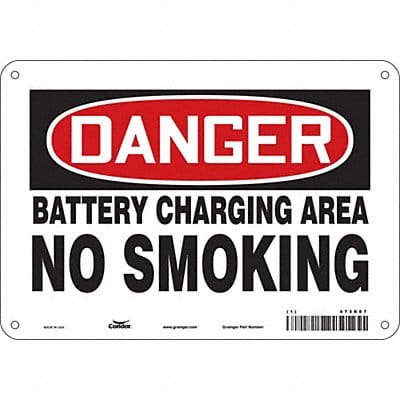Safety Sign 7 inx10 in Polyethylene