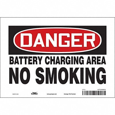 Safety Sign 7 inx10 in Vinyl