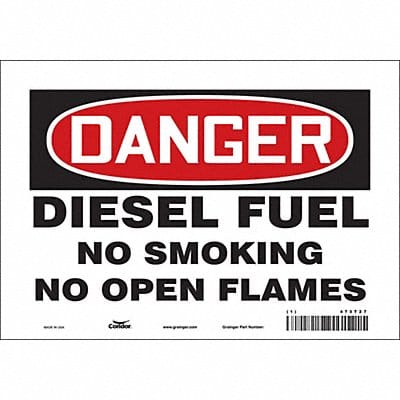 Safety Sign 7 inx10 in Vinyl