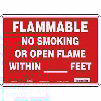 Safety Sign 10 inx14 in Aluminum