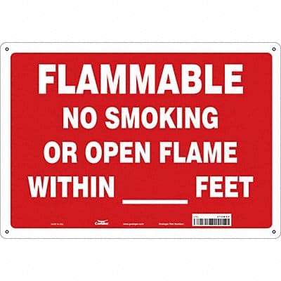 Safety Sign 14 in x 20 in Aluminum