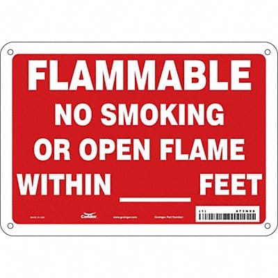 Safety Sign 7 in x 10 in Polyethylene