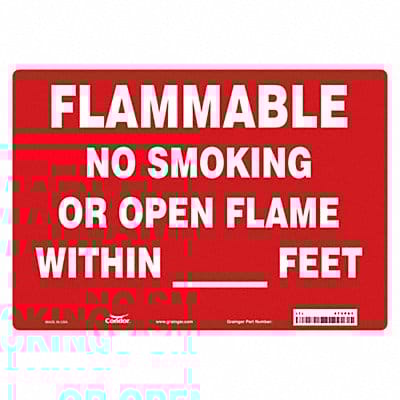 Safety Sign 10 in x 14 in Vinyl