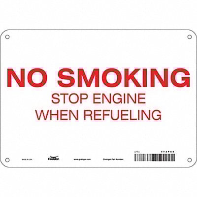 Safety Sign 7 in x 10 in Polyethylene