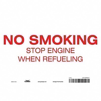 Safety Sign 7 inx10 in Vinyl