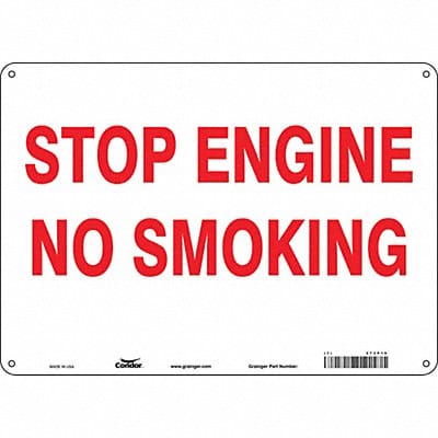 Safety Sign 10 in x 14 in Aluminum