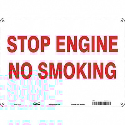 Safety Sign 10 inx14 in Polyethylene
