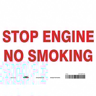 Safety Sign 7 inx10 in Vinyl