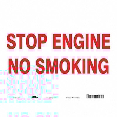 Safety Sign 10 inx14 in Vinyl