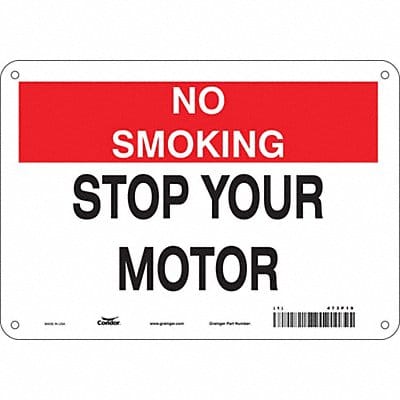 Safety Sign 7 inx10 in Polyethylene