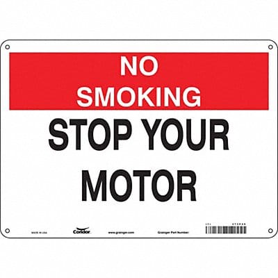 Safety Sign 10 inx14 in Polyethylene