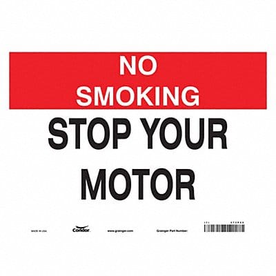 Safety Sign 10 inx14 in Vinyl