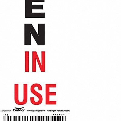 Safety Sign 10in x 3.5in Polyethylene