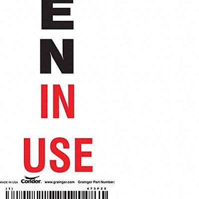 Safety Sign 10in x 3.5in Vinyl