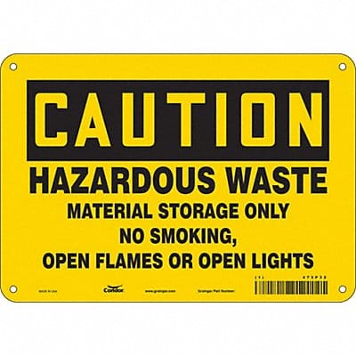 Safety Sign 7 inx10 in Polyethylene