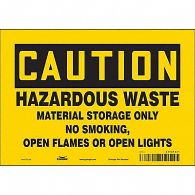 Safety Sign 7 inx10 in Vinyl