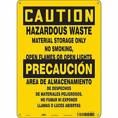 Safety Sign 14 inx10 in Aluminum