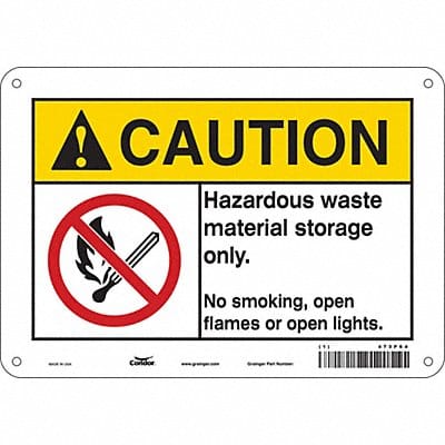Safety Sign 7 in x 10 in Polyethylene