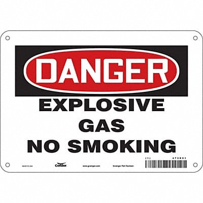 Safety Sign 7 in x 10 in Aluminum