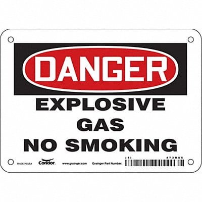 Safety Sign 5 in x 7 in Vinyl