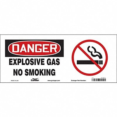 Safety Sign 7 in x 17 in Vinyl