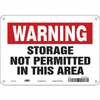 Safety Sign 7 in x 10 in Polyethylene