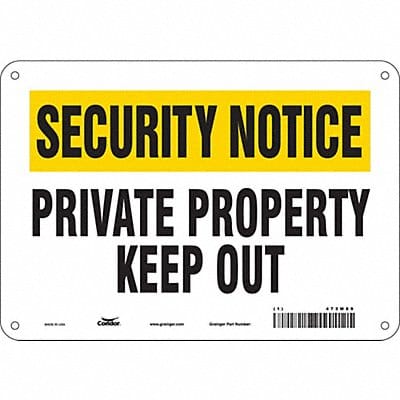 Safety Sign 7 in x 10 in Aluminum Safety Sign 7 in x 10 in Aluminum