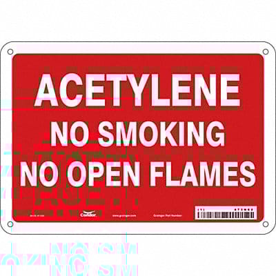 Safety Sign 7 in x 10 in Polyethylene