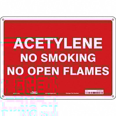 Safety Sign 10 in x 14 in Polyethylene