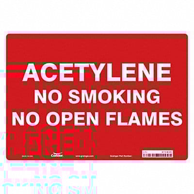 Safety Sign 10 in x 14 in Vinyl