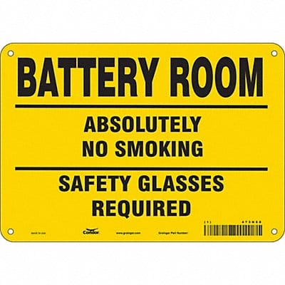 Safety Sign 7 inx10 in Polyethylene