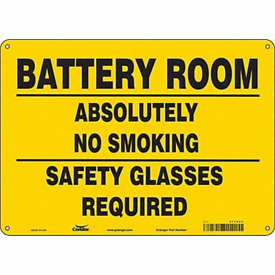 Safety Sign 10 inx14 in Polyethylene
