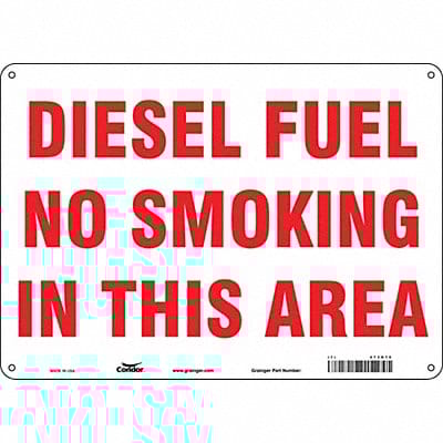 Safety Sign 10 in x 14 in Polyethylene