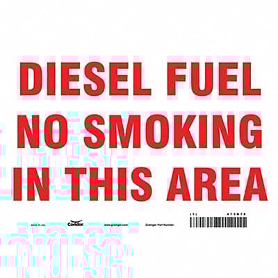 Safety Sign 7 inx10 in Vinyl