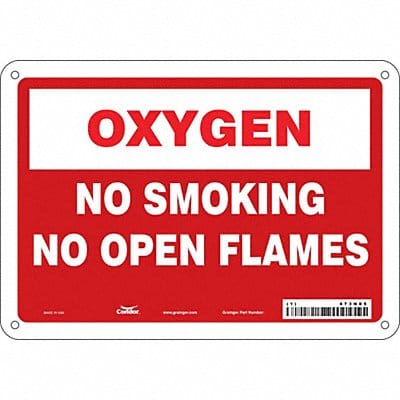 Safety Sign 7 in x 10 in Aluminum